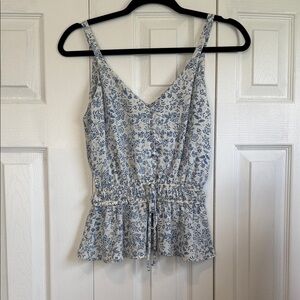 Sienna Sky Blue and White Floral Camisole